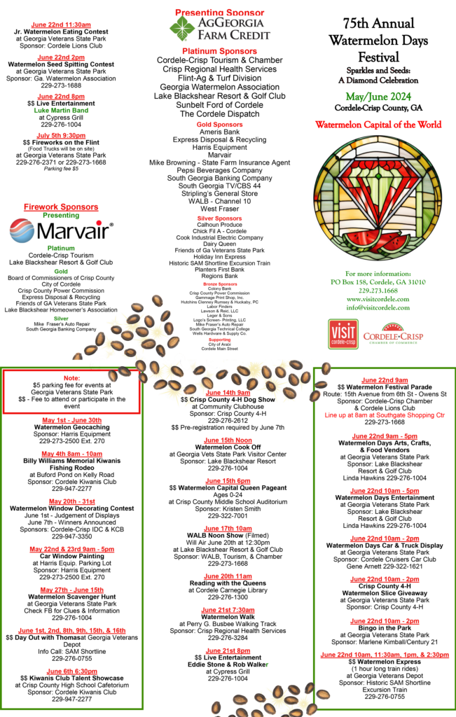 Watermelon Days Festival Lake Blackshear Resort & Golf Club Cordele, GA